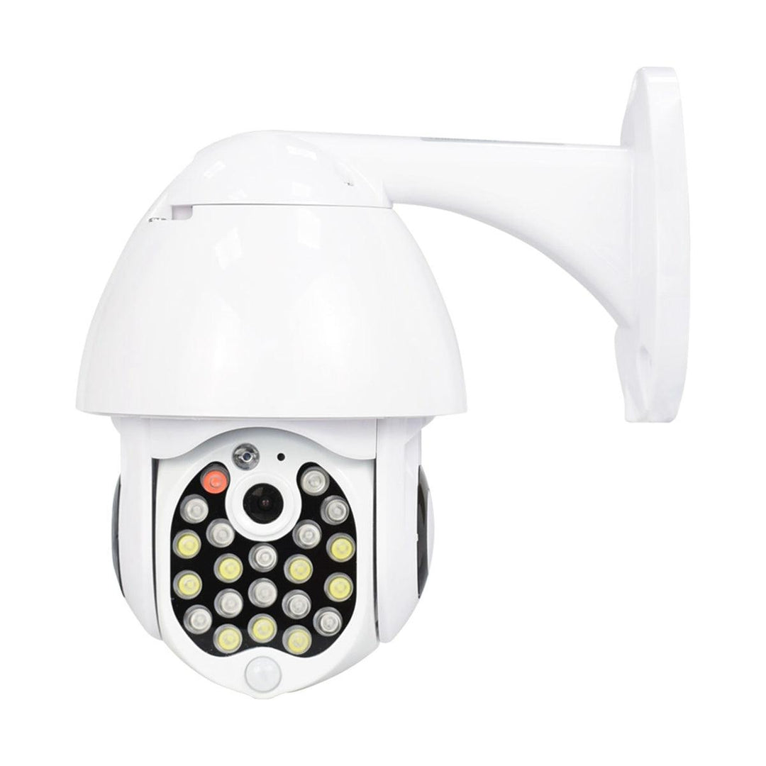 GUUDGO 21 LED IP Camera 8X Zoom WiFi Dome Surveillance Camera Full Color Night Vision IP66 Waterproof Pan/Tilt Rotation - MRSLM