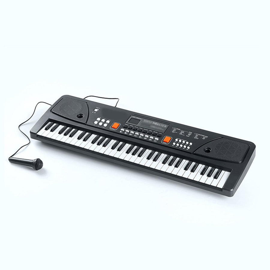 61 Keys Mini Electronic Keyboard Piano Set Microphone Sing Gift for Kids Child - MRSLM