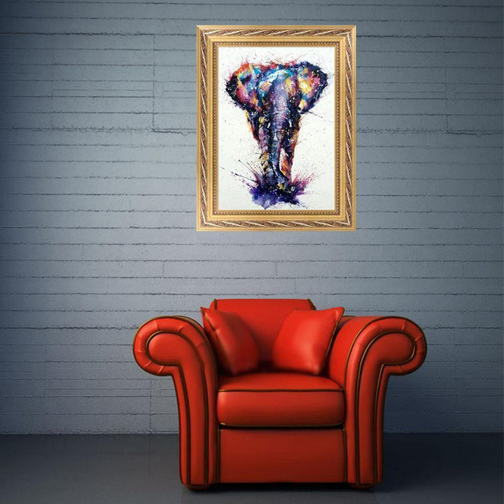 Colourful Elephant 5D Diamond Painting Embroidery Cross-stitch Wall Decor - MRSLM