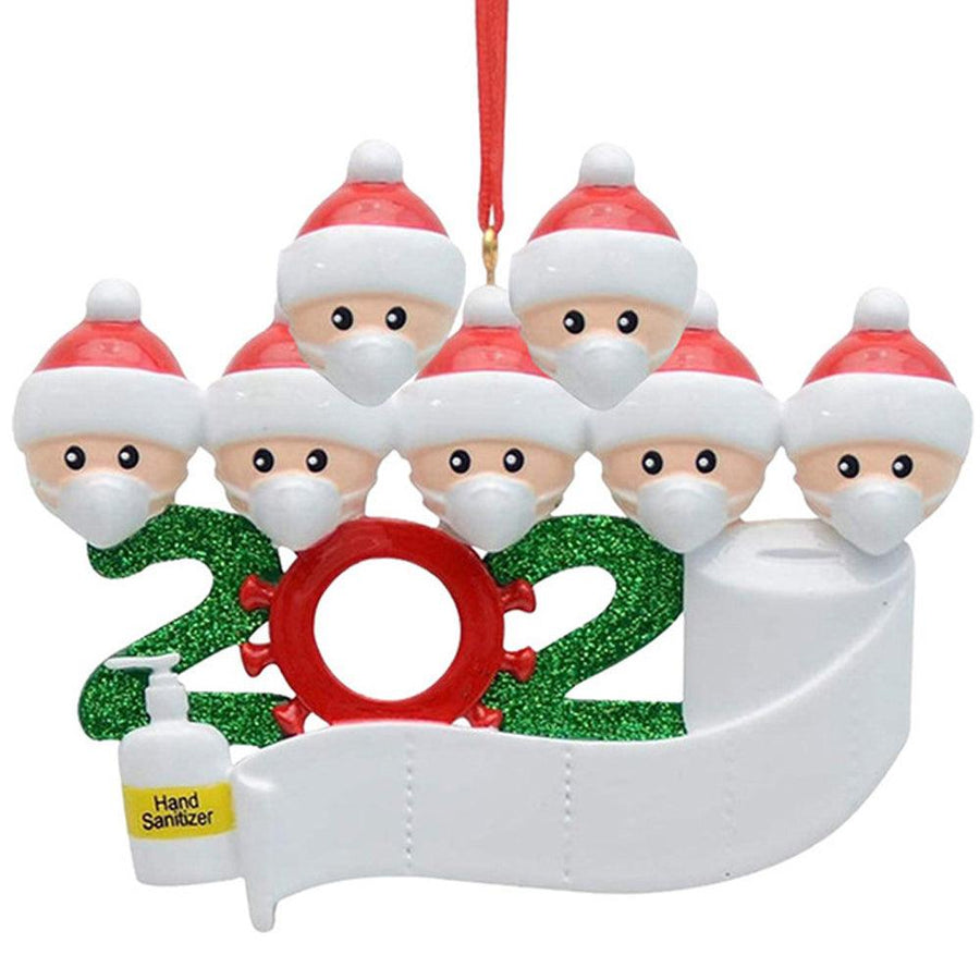 2020 Christmas Figurine Ornaments Xmas Tree Santa Claus Snowman Pendants Thanksgiving for Gift Home Decorations - MRSLM