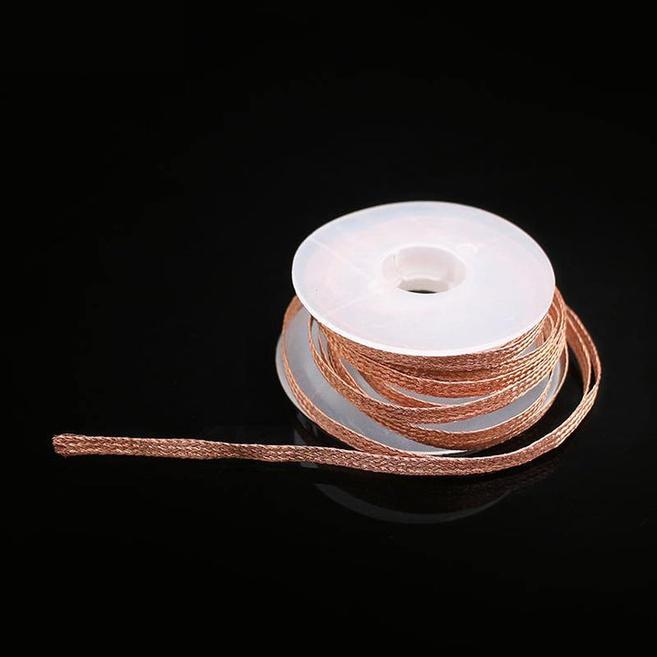 1.5mm 2mm 2.5mm 3mm 3.5mm Width 1.5M Length Desoldering Braid Welding Solder Remover Wick Wire Lead Cord Flux BGA Repair Tool - MRSLM