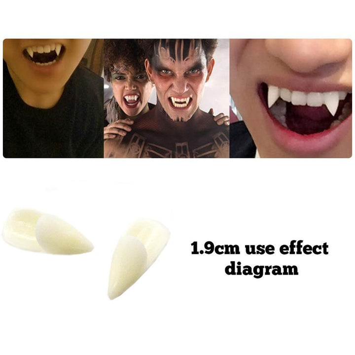 Vampire Teeth Artificial Teeths Halloween Costume Props Party Halloween Decorations For Adult Kids - MRSLM