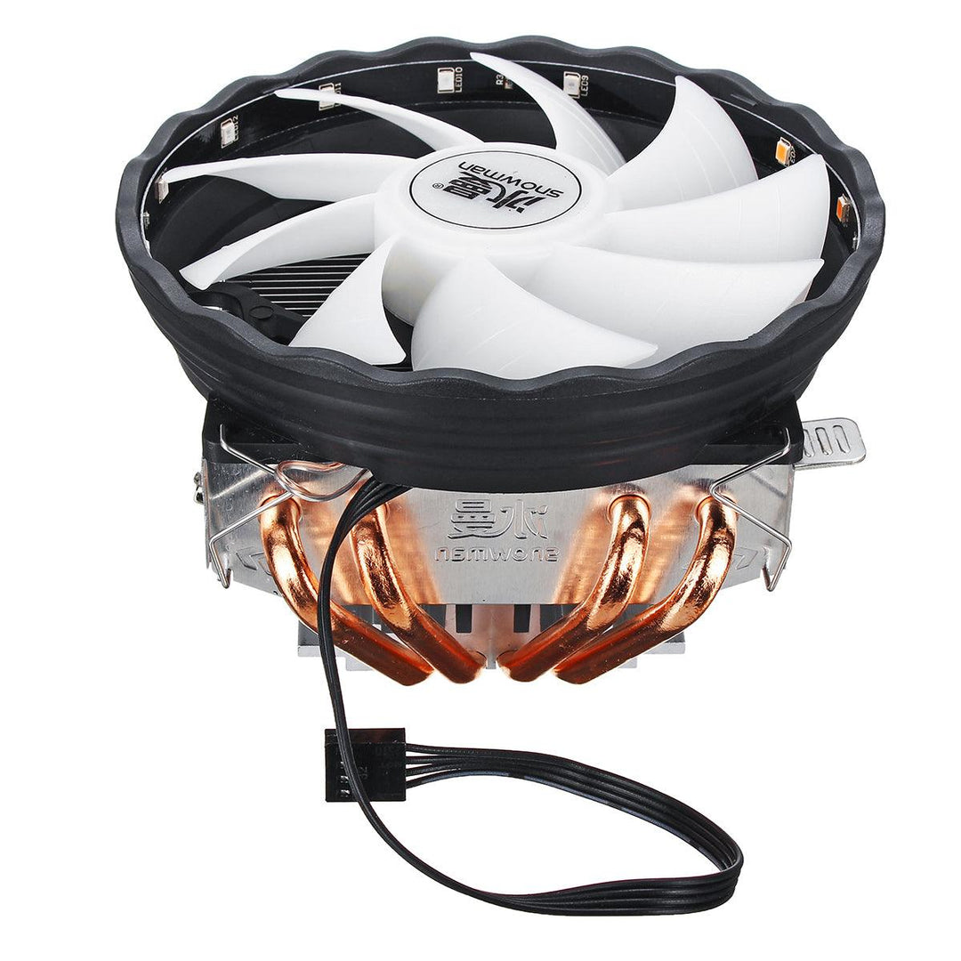 DC 12V 4Pin Colorful Backlight 120mm CPU Cooling Fan PC Heatsink for Intel/AMD For PC Computer Case - MRSLM