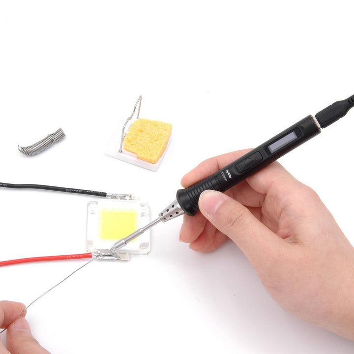 TS80P More 30W Soldering Iron Station OLED USB Type-C Programable Solder Iron Built-in STM32 Chip PD2.0/QC3.0 Standard Input - MRSLM