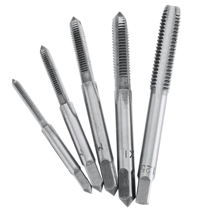 6pcs M3-M8 Tap Drill Set T Handle Ratchet Tap Wrench Machinist Tool With Screw Tap Hand - MRSLM