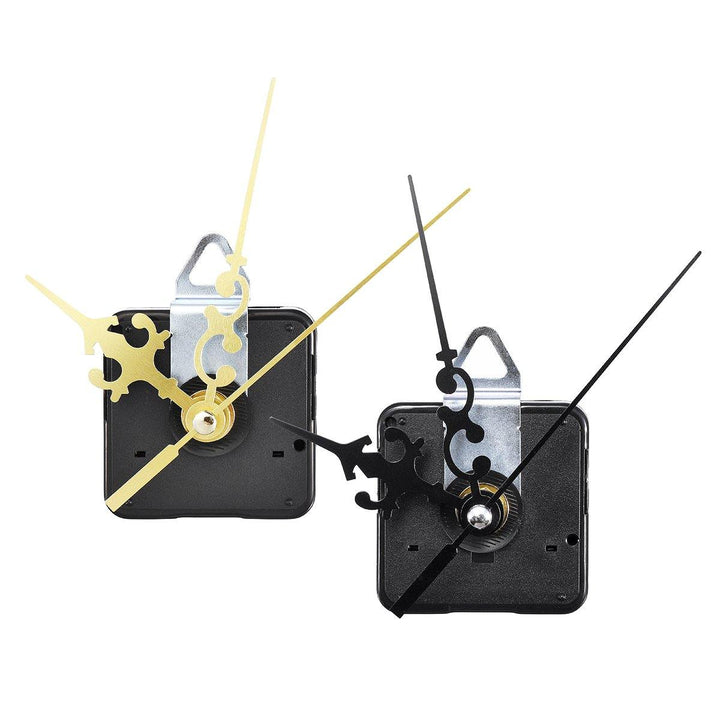 12mm Gold/Black Quartz Silent Clock Movement Mechanism Module DIY Kit Hour Minute Second without Bat - MRSLM