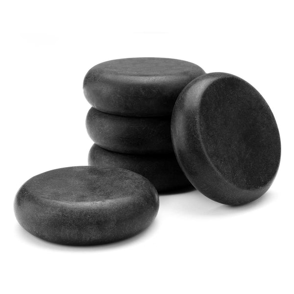 10 Pcs Hot Massage Stones Set Heater Natural Basalt Warmer Rock Kit 2.34 Inch - MRSLM