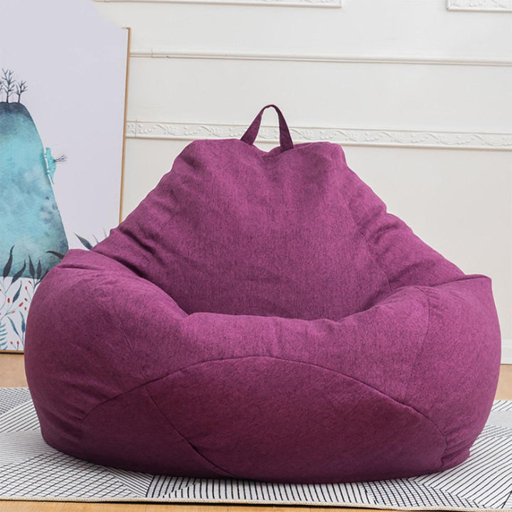 2 Sizes Large Bean Bag Chair Couch Sofa Covers Indoor Lazy Lounger For Adults Baby Seats Protector - MRSLM