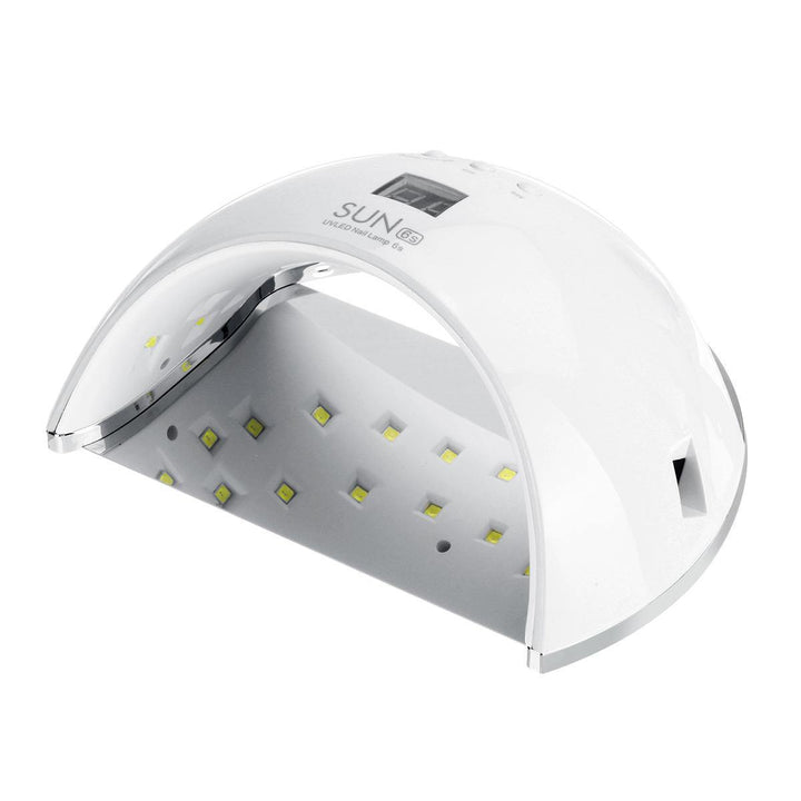 48W SUN6 LED UV Nail Lamp Light Gel Polish Cure Nail Dryer UV Lamp US/EU Plug - MRSLM