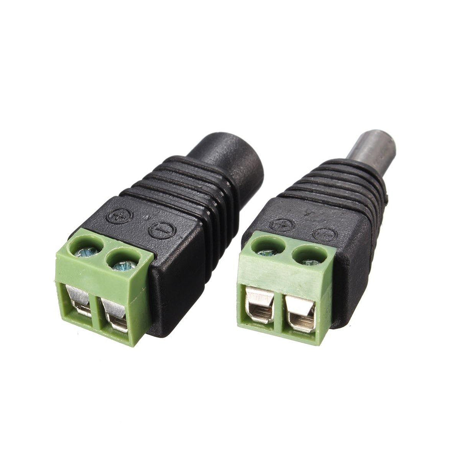 1 pairs DC Connector Male Female 5.5mm For LED Strip Light CCTV Camera - MRSLM