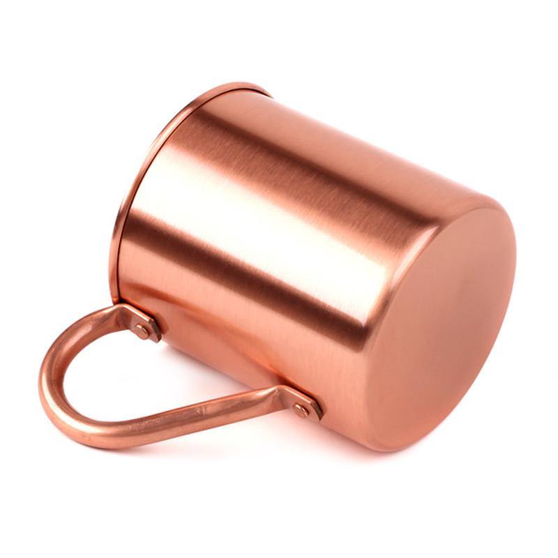 420ml/15oz Pure Solid Copper Plated Moscow Mule Mug Tea Cup Coffee Cup - MRSLM