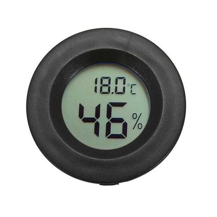 Mini Digital LCD Temperature Humidity Meter Thermometer Hygrometer Round - MRSLM