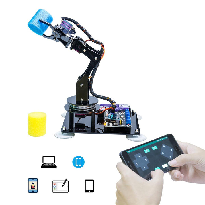 Adeept 5-DOF STEAM DIY Robot Arm Robotic Arm Kit for UNO R3 with Arduinoo Processing Code - MRSLM