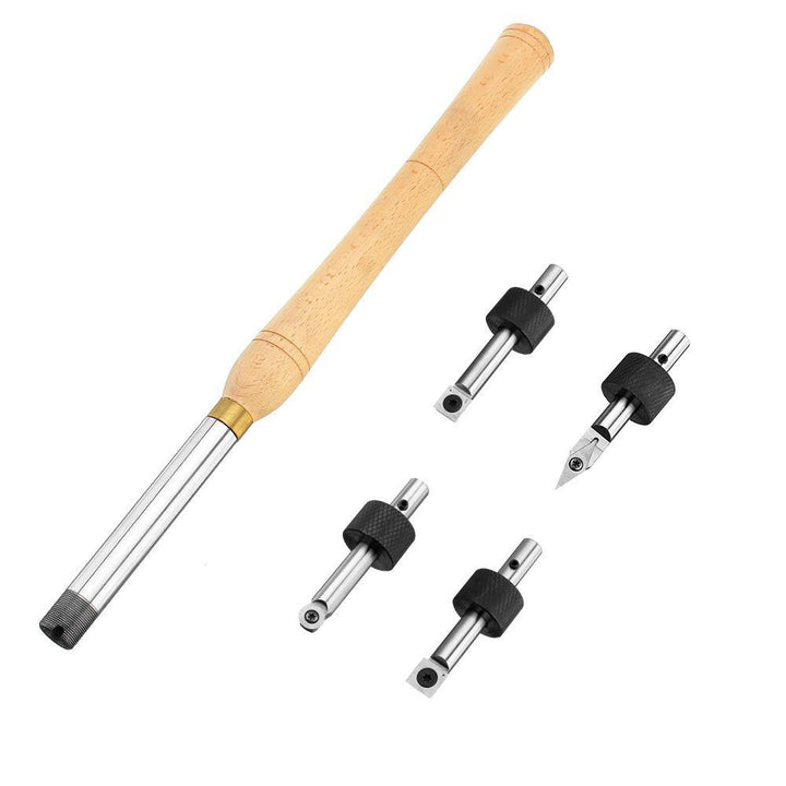 Drillpro Removable Wood Turning Tool with Wood Carbide Insert Cutter Woodworking Tool - MRSLM