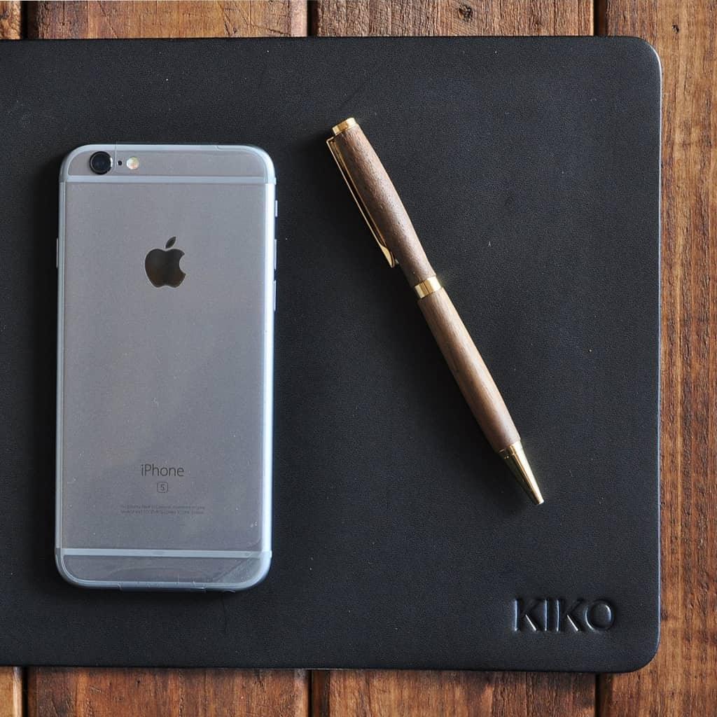 Black Leather Mouse Pad - MRSLM