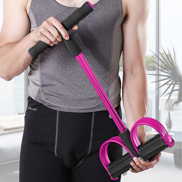 Pedal Fitness Resistance Bands Yoga Equipment Sit Ups Slimming Thin Belly Curling Belly Home Elastic Rope - MRSLM