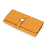 Women's Leather Long Wallet With Large Capacity Folding - MRSLM