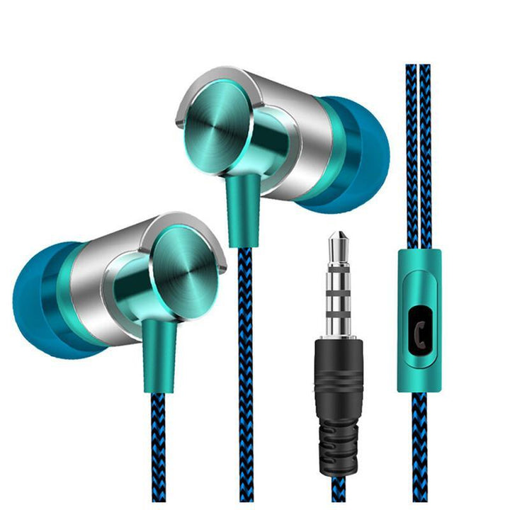 Universal 3.5mm In-Ear Stereo Earbuds Earphone Super Bass Music Headset With Mic for Mobile Phones - MRSLM