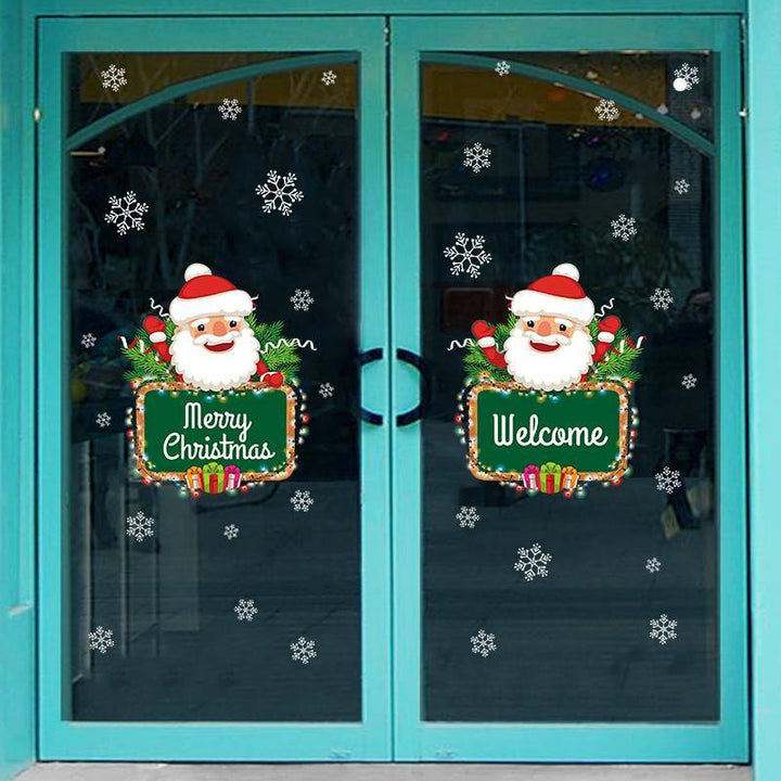 Miico XH7245 Christmas Sticker Home Decoration Sticker Window and Wall Sticker Shop Decorative Stickers - MRSLM