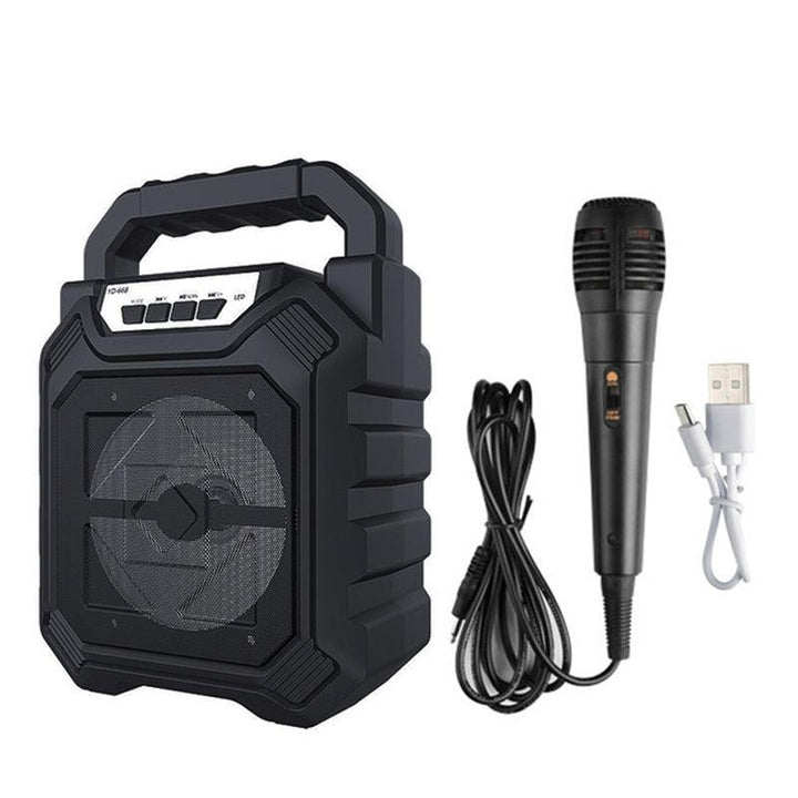 Outdoor Portable Wireless bluetooth Speaker With Mic FM Radio Stereo Waterproof Soundbox Support AUX/USB/TF/FM - MRSLM