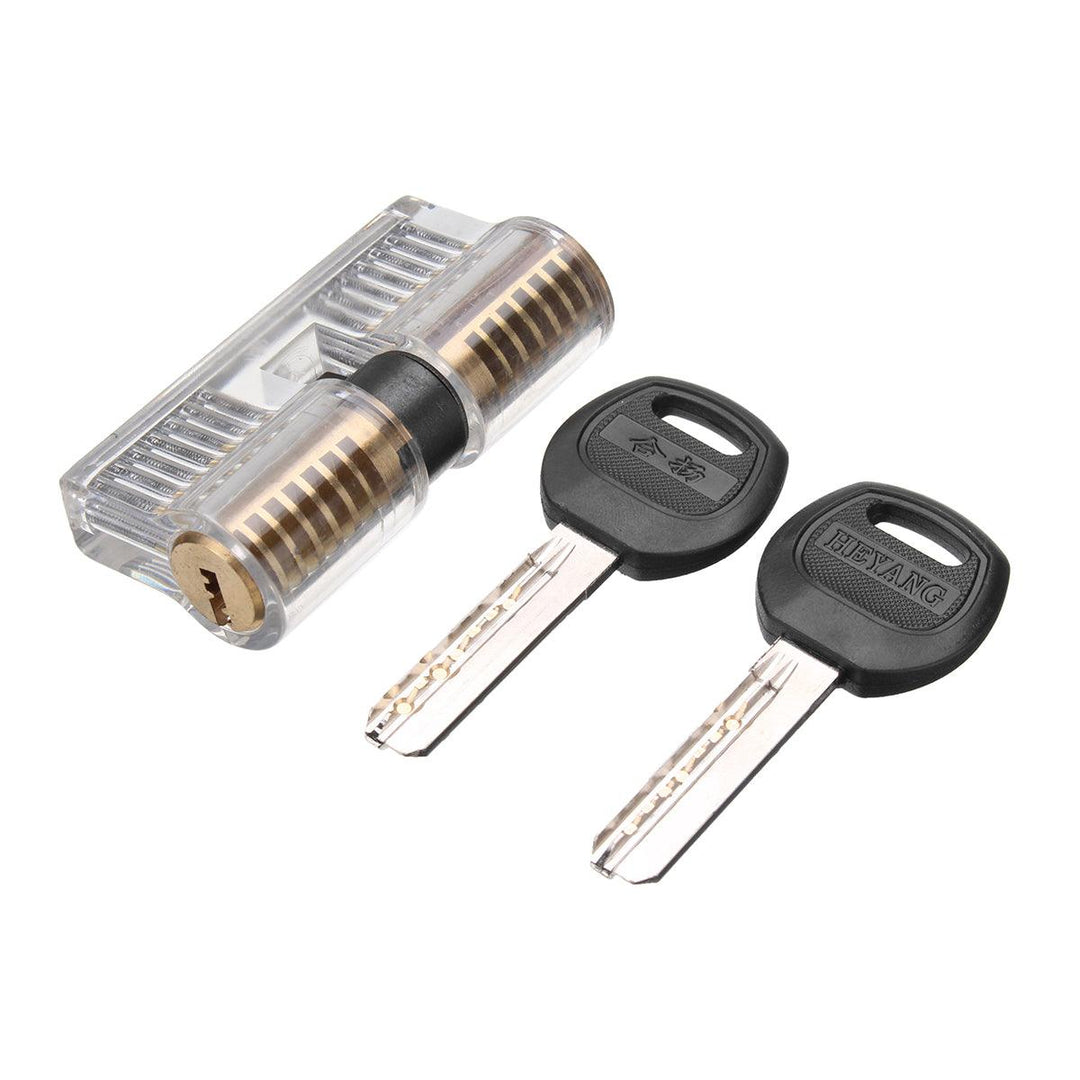 DANIU Unlocking Lock Opener Kit Locksmith Training Transparent Practice Padlocks Tools - MRSLM