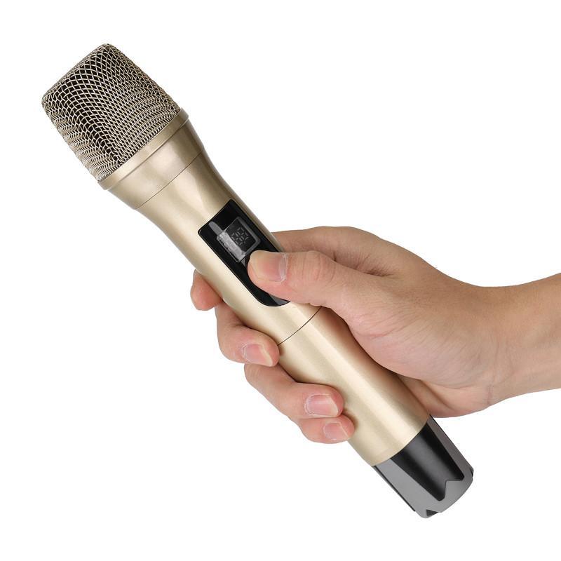 UHF USB FM Karaoke Handheld Microphone KTV Professional Player PC Mic Speaker - MRSLM