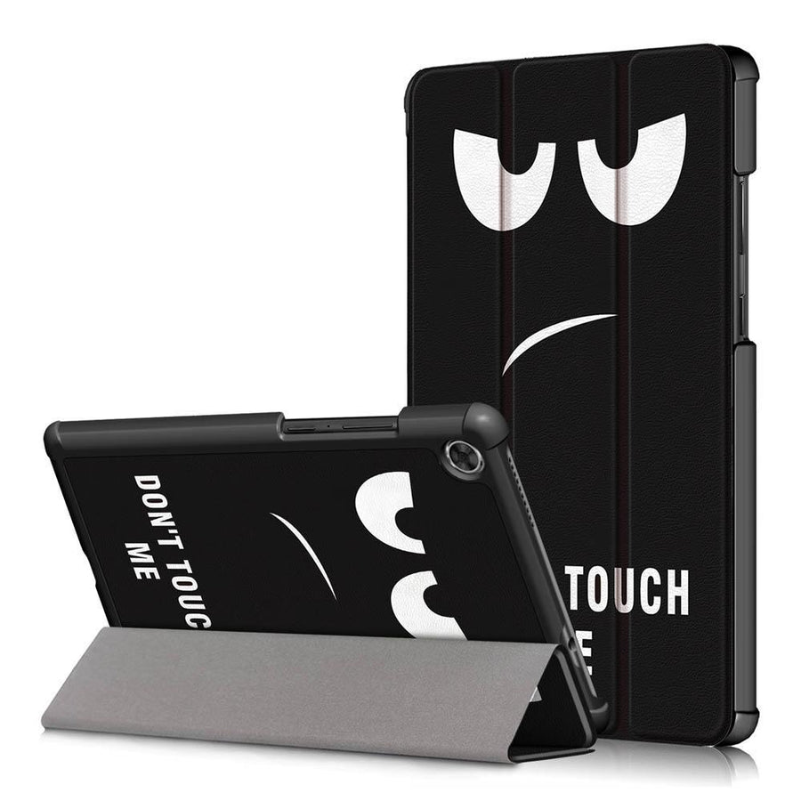 Tri-Fold Pringting Tablet Case Cover for Lenovo Tab M8 Tablet - Big Eyes Version - MRSLM