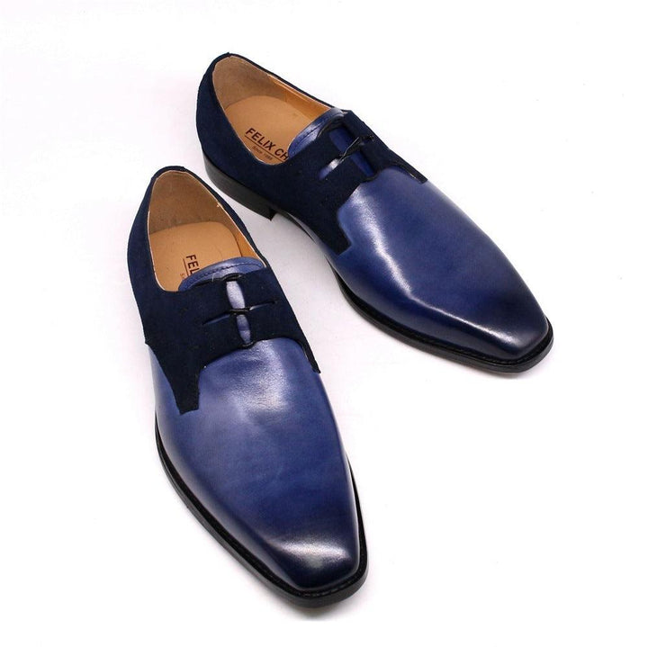British Style Carved Leather Shoes Business Suit - MRSLM