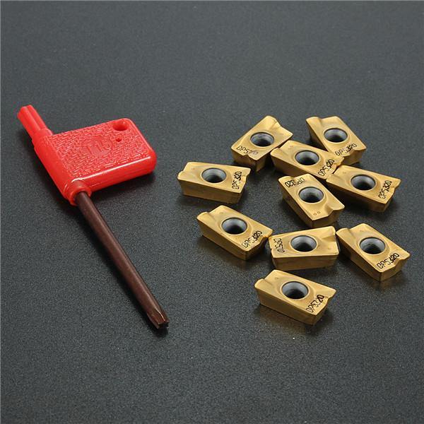 10pcs APMT1604PDER M2 VP15TF Carbide Inserts 25R0.8 Cutters For Indexable Milling Tools - MRSLM
