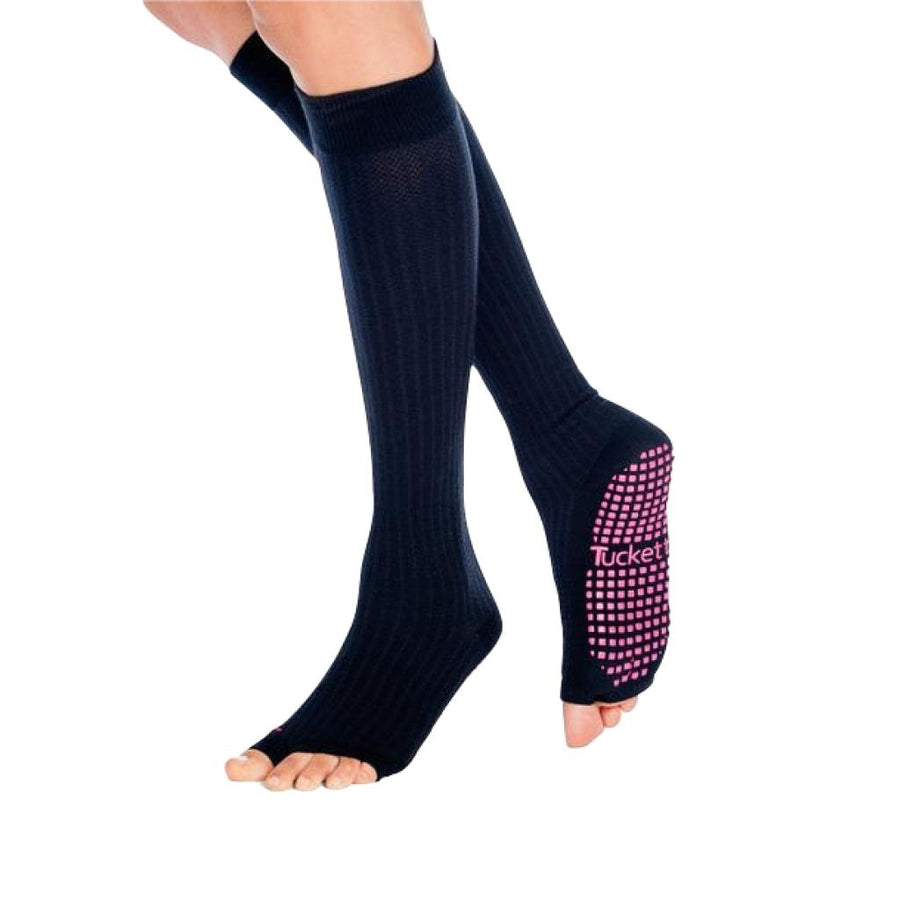 Knee High Socks In Solid Black - MRSLM