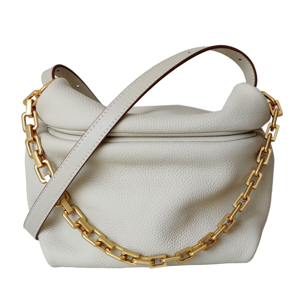 Leather Chain Dumpling One-shoulder Messenger Bag - MRSLM