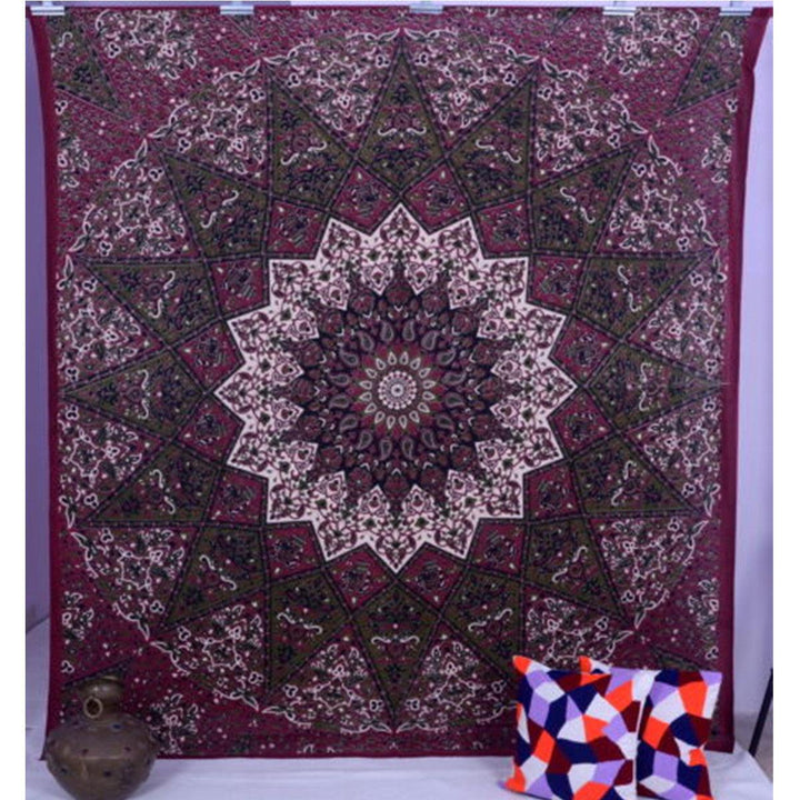 Indian Star Tapestry Hippie Mandala Psychedelic Print Wall Hanging Tapestry Photographic Cloth Art Home Decor For Decorations - MRSLM