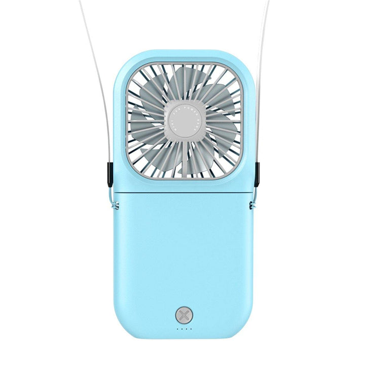 Mini Usb Fan Hanging Neck Eletric Fan 3 Speeds USB Rechargeable Battery 3000mAh Battery Life - MRSLM