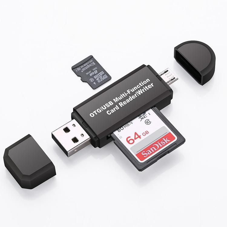 USB 2.0 Multi-Card Reader TF Card OTG Reader USB Micro Interface for Smartphone - MRSLM