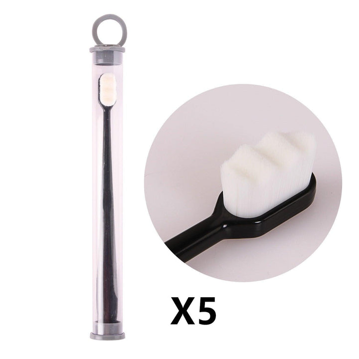 Ultra-fine Toothbrush Super Soft Bristle Deep Cleaning Brush Portable For Oral Care Tools Teeth Care Oral Cleaning Travel - MRSLM