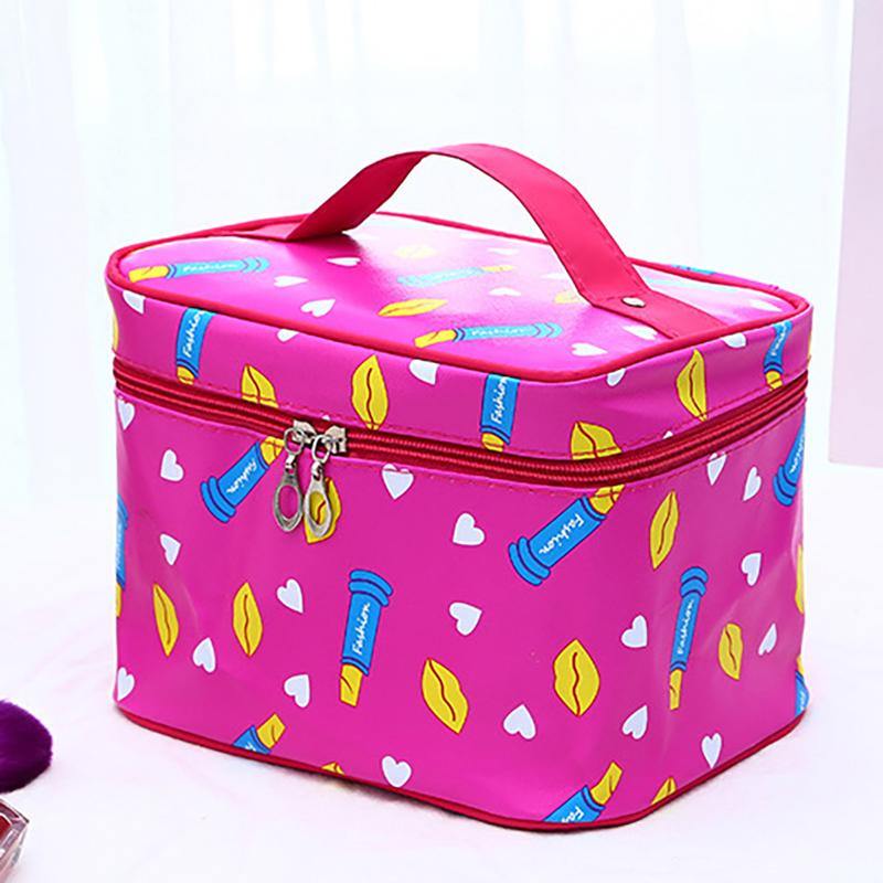 Print Cute Large-capacity Cosmetic Bag Waterproof Travel Portable Wash Bag - MRSLM