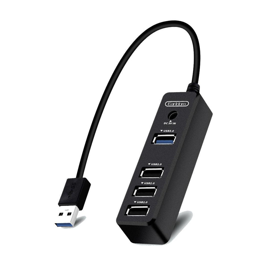 Earldom Laptop Docking Station USB3.0 to 3*USB 2.0 1*USB 3.0 Hub Adapter 5GBit/s Gigabit Ethernet for PC Laptop with No Need Driver - MRSLM