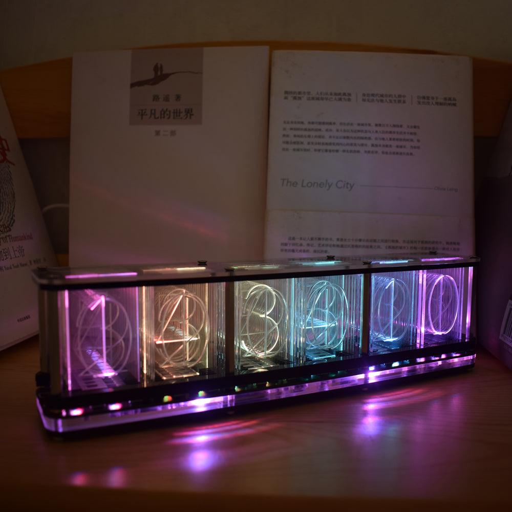 Geekcreit® DIY Imitate Glow Clock Kit Full Color RGB Glow Tube Clock LED Music Spectrum Kit - MRSLM