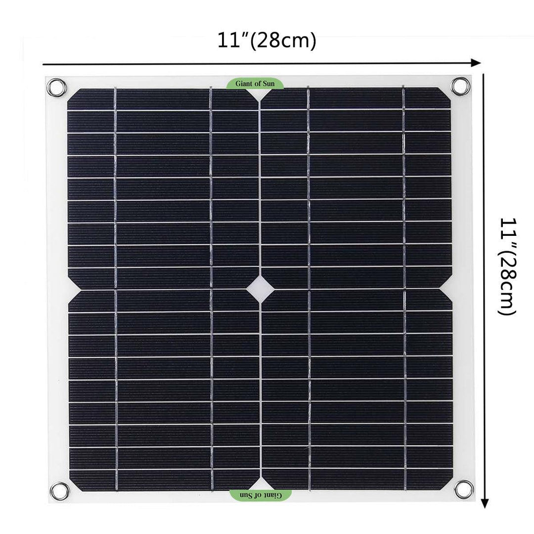 200W Solar Panel Kit 12V Battery Charger 10-50A Controller For Ship Motorcycles Boat - MRSLM