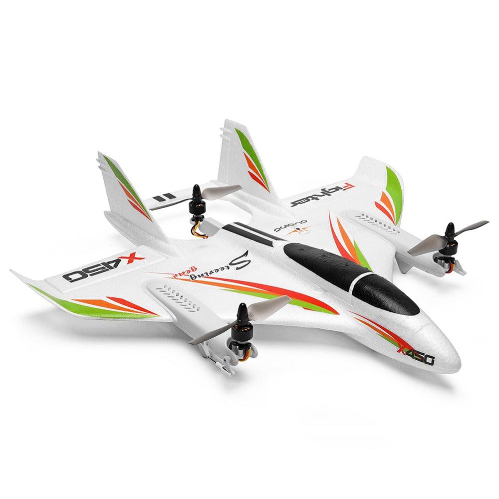 XK X450 VTOL 2.4G 6CH EPO 450mm Wingspan 3D/6G Mode Switchable Aerobatics RC Airplane RTF - MRSLM