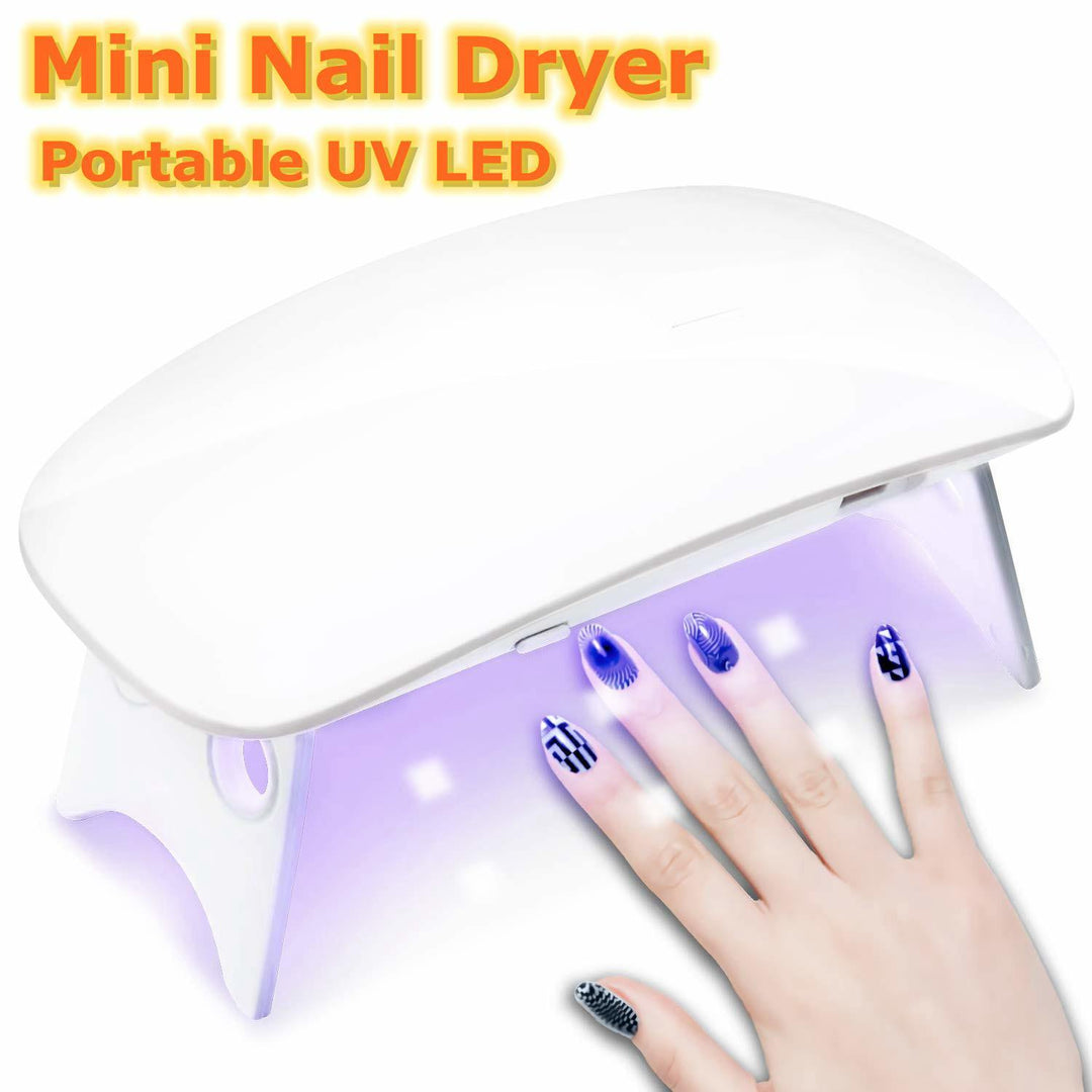 Nail Dryer LED UV Lamp Micro USB Gel Varnish Curing Machine Nail Art Tools 6 LEDS Nail Lamps For Home111 - MRSLM
