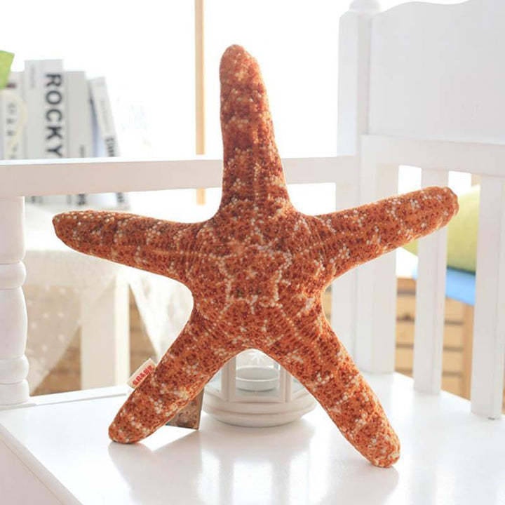 Marine Life Plush Pillows Conch & Shell & Starfish Stuffed Plush Toy Cute Cushion Dolls - MRSLM