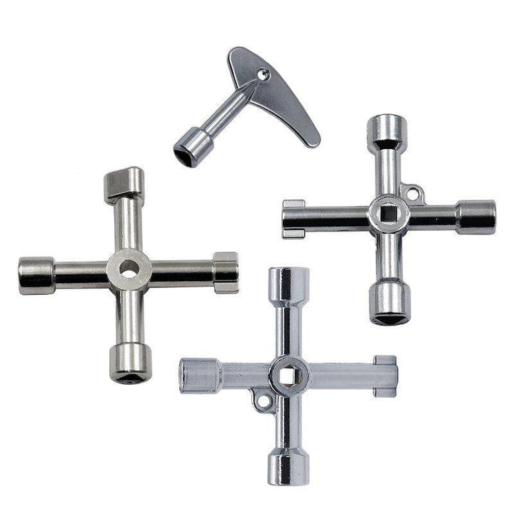 Multi-function Four-way Universal Triangle Wrench Key Plumber Key Gas Meter Cabinet Triangle Water Radiator DBIRD - MRSLM