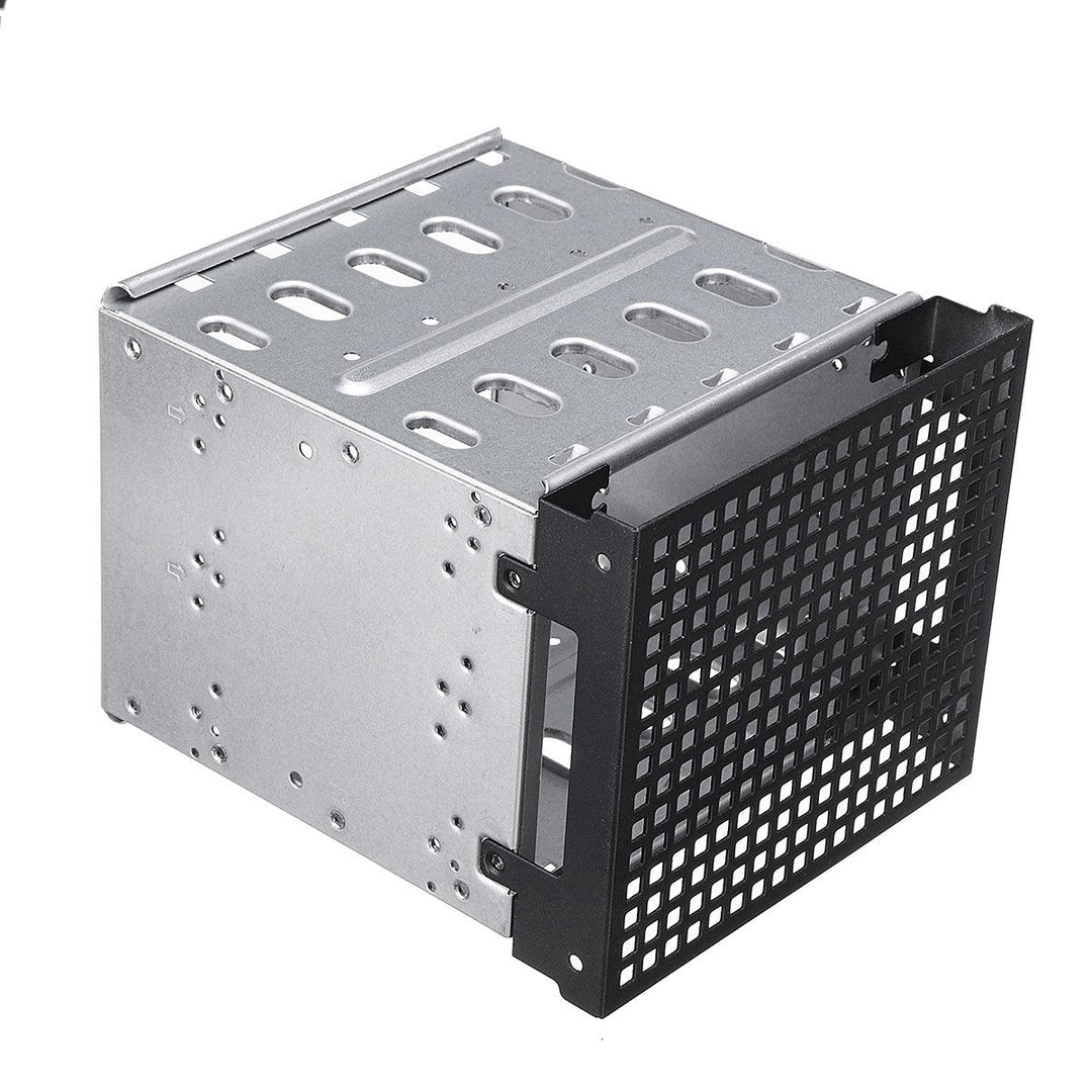 5.25" to 5x 3.5" SATA SAS HDD Cage Rack Hard Drive Tray Caddy Converter with Fan Space - MRSLM
