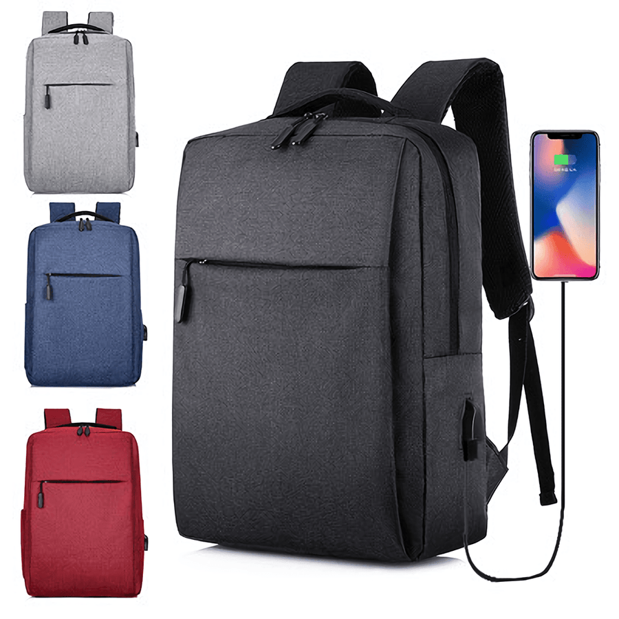 Business Backpack Laptop Bag Classic Backpacks 17L with USB Charging Students Men Women Schoolbags For 15-inch Laptop - MRSLM