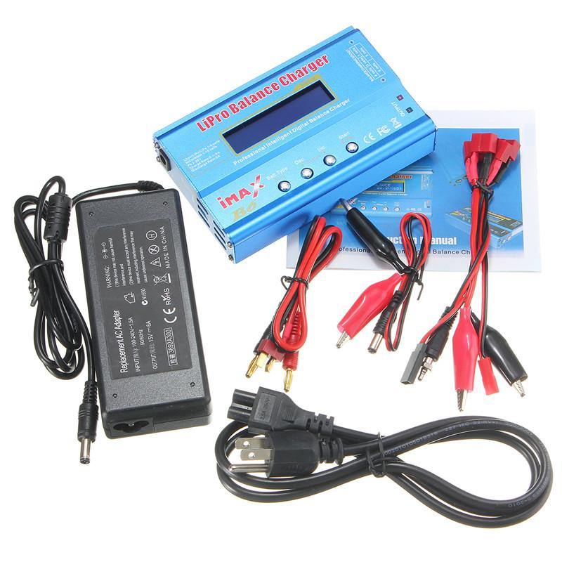 iMAX B6 80W 6A Lipo Battery Balance Charger with Power Supply Adapter - MRSLM