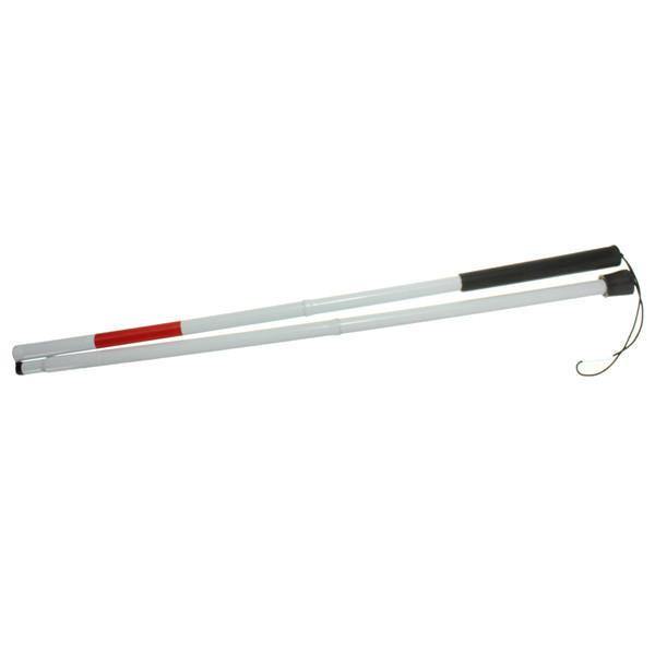 Easy Folding Blind Walking Stick Visually Impaired Crutch Cane Walker Aluminum Alloy - MRSLM