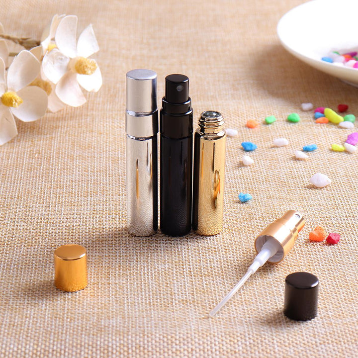 5ml Electroplated UV Glass Travel Perfume Bottles Atomizer Portable Spray Refillable Container - MRSLM