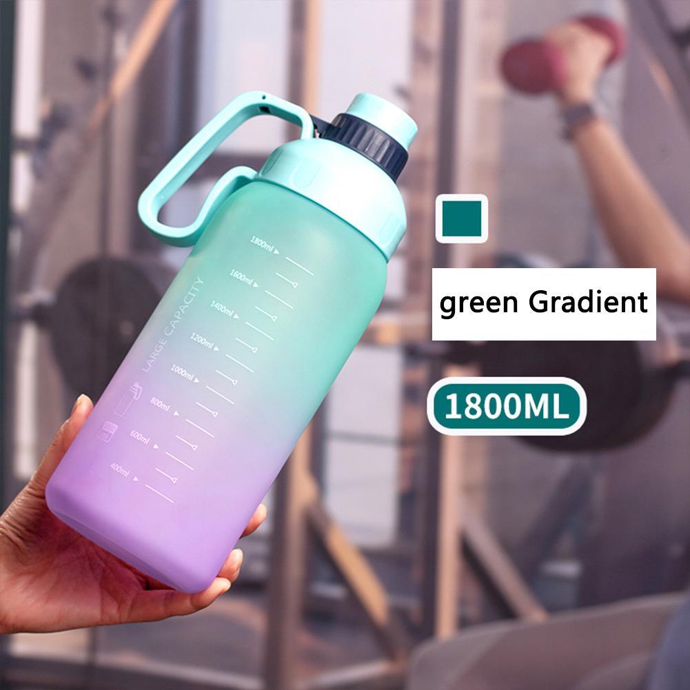 Gradient Color Water Cup Summer Large Capacity Sports - MRSLM