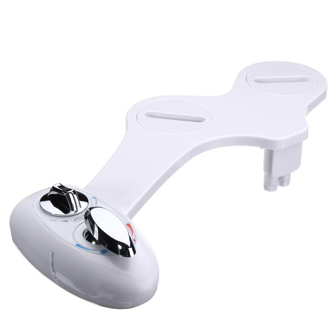 Hot/Cold Dual Nozzle Non-Electric Cleaning Toilet Bidet Seat Water Fresh Bidet Cleaning Device - MRSLM